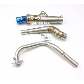 pô opbr đùi gà cổ pô 2 khúc cho xe máy - 54943 full cổ 2 khúc