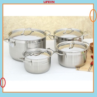 Xoong Nồi Inox Fivestar Đun được bếp từ Nhiều Kích Cỡ Tiện Ích - Nồi Five