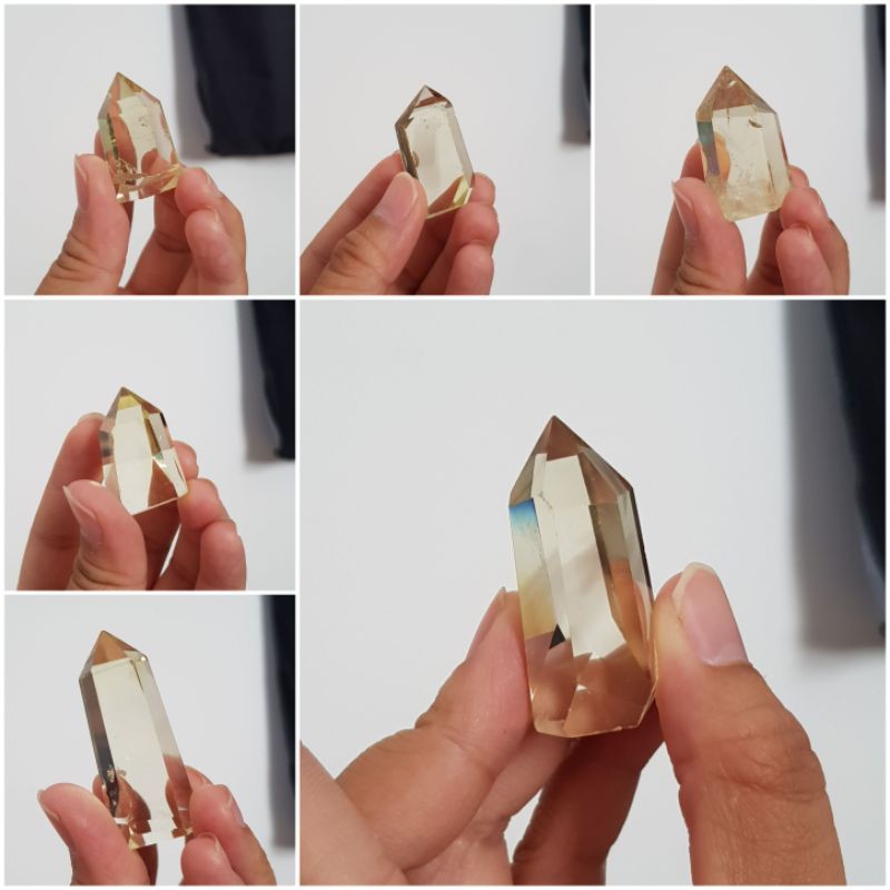 Trụ thach anh vàng mini