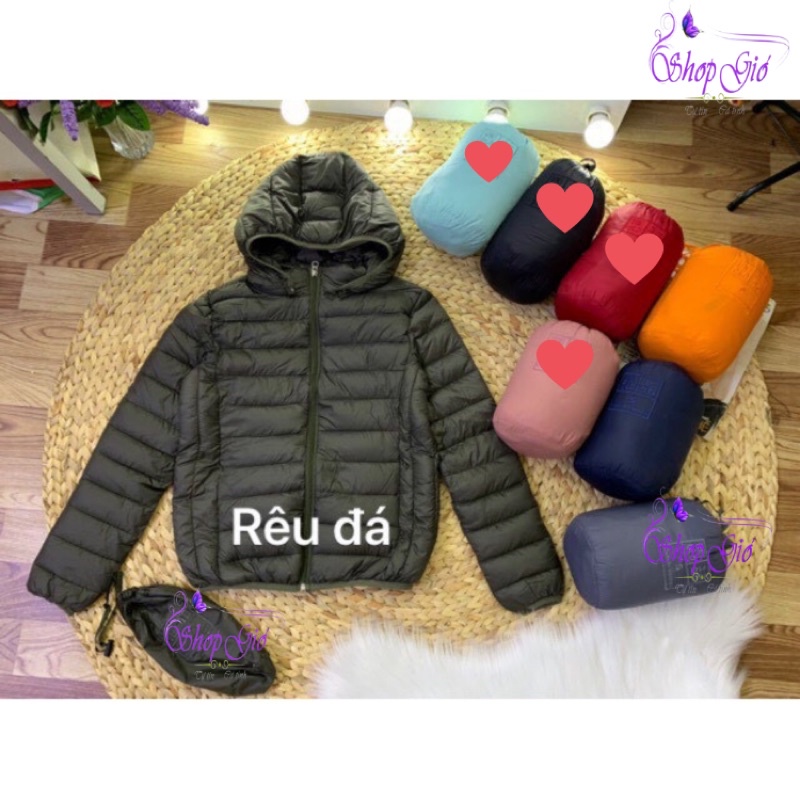 Áo phao nữ dáng ngắn khoác mùa đông có mũ trần bông siêu nhẹ cao cấp chống nước thời trang VNXK - AP001 | BigBuy360 - bigbuy360.vn