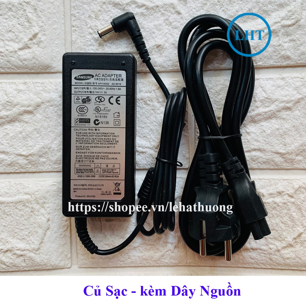 Sạc Màn Hình Samsung 14V 3A tặng kèm dây nguồn (LHT)