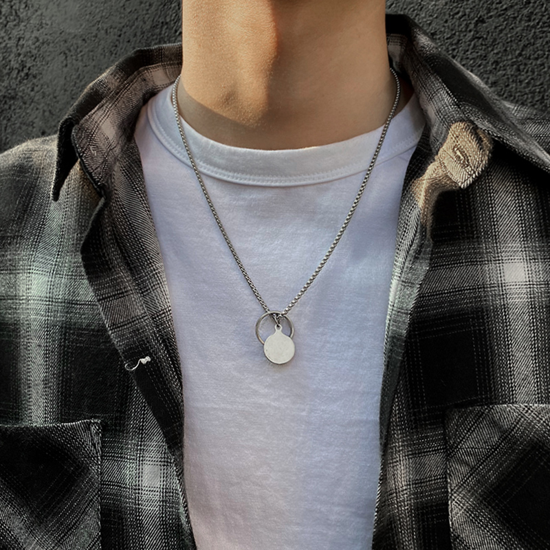 vòng cổ Thép Titan Phong Cách Hiphop Đường Phố Cá Tính