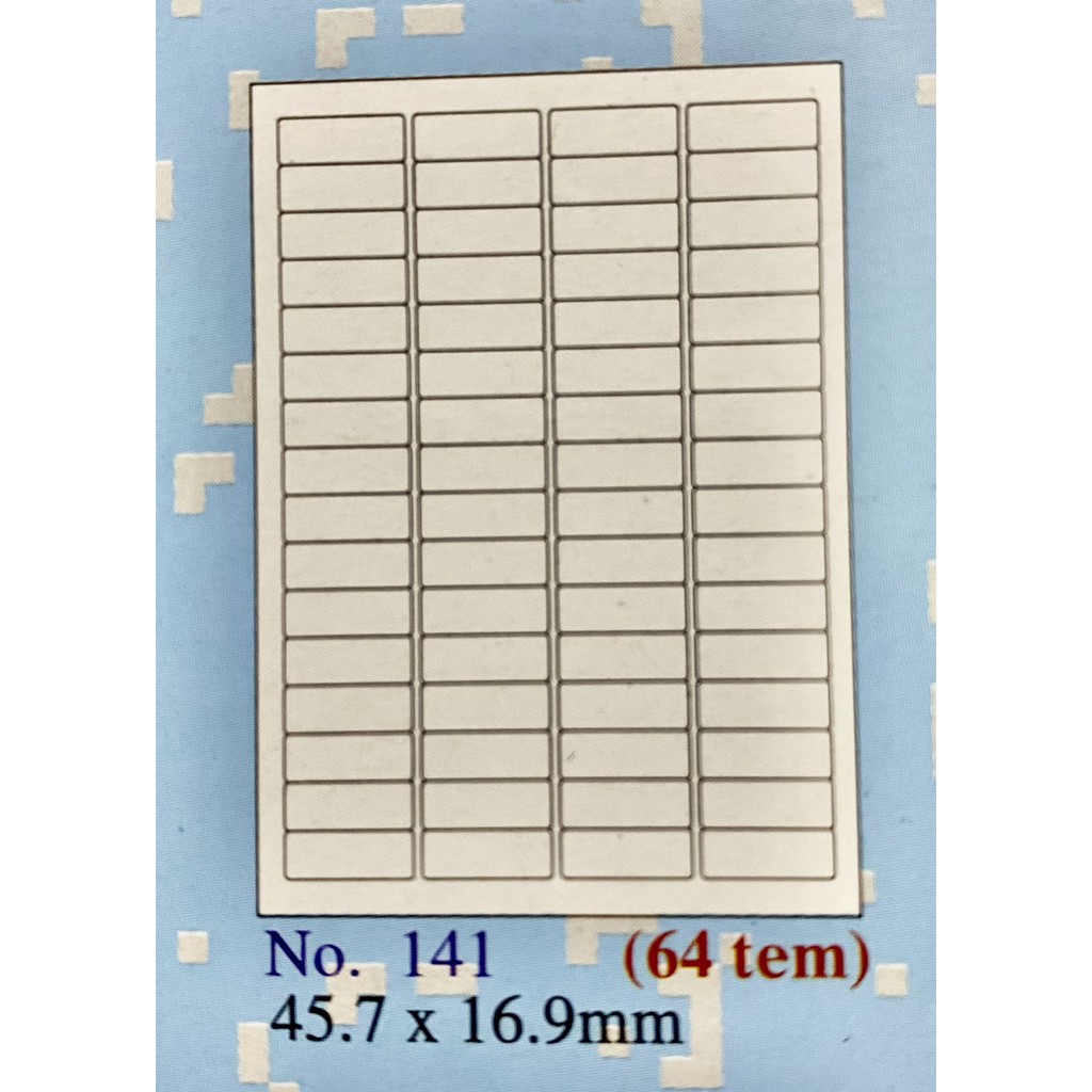 Decal in tem tomy 141 ( 100tờ / hộp)