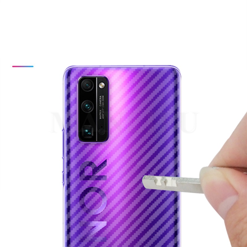 Set 2 miếng dán sợi carbon 3d mặt sau cho Huawei Honor 8 9x 10 20 50 Pro 20i 8c 8s 8x 9i View 10 20