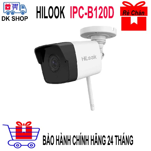 Camera IP không dây 2.0 M HILOOK IPC-B120-D/W - Chính Hãng Hikvision - Bảo Hành 24 Tháng.