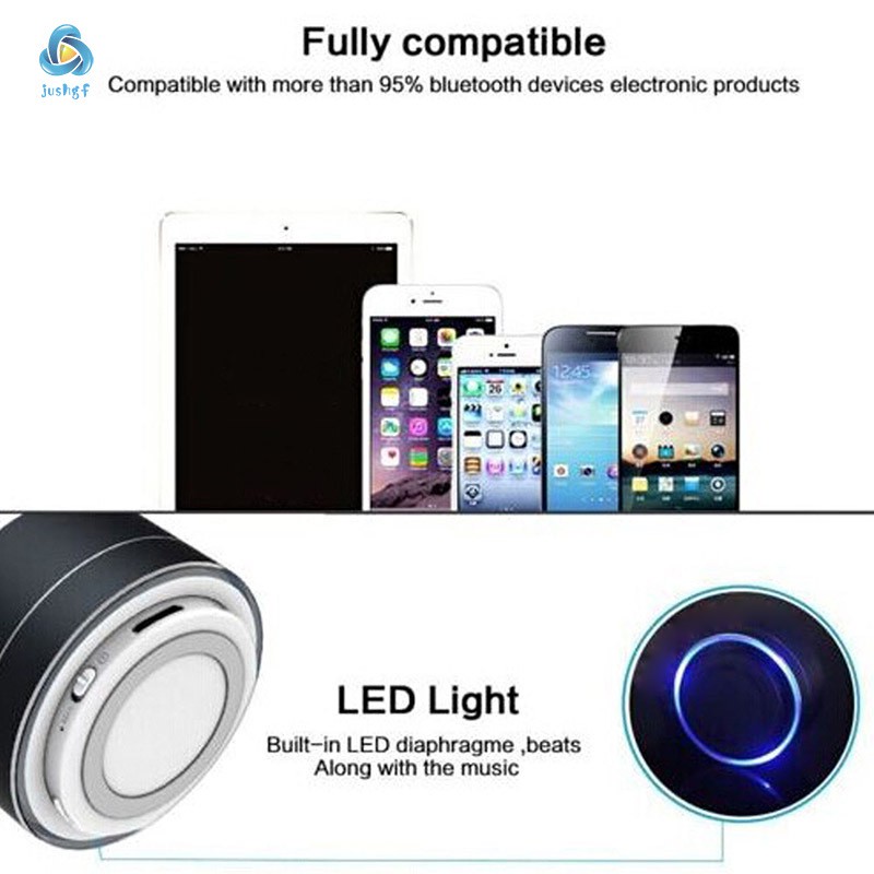 Loa Bluetooth Không Dây Âm Thanh Siêu Trầm Cho Iphone Ipad Tablet Samsung