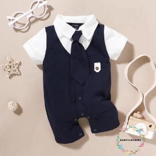 Áo liền quần phong cách quý ông thời trang cho bé trai
