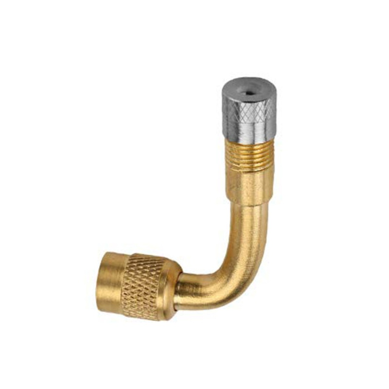 1 Van Lốp Xe Bằng Đồng Thau 45 / 90 / 135 Độ Kèm Đầu Nối Dài Cho Xe Tải / Xe Máy