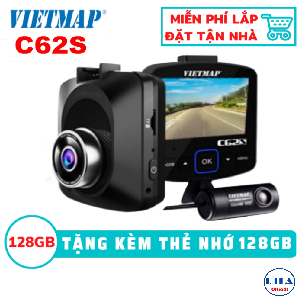 [Kèm Thẻ Nhớ 128Gb] Camera Hành Trình Vietmap C62S [Miễn Phí Lắp Đặt]