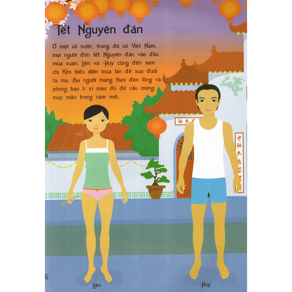 SÁCH - Dán hình trang phục búp bê - Trang phục các nước 2
