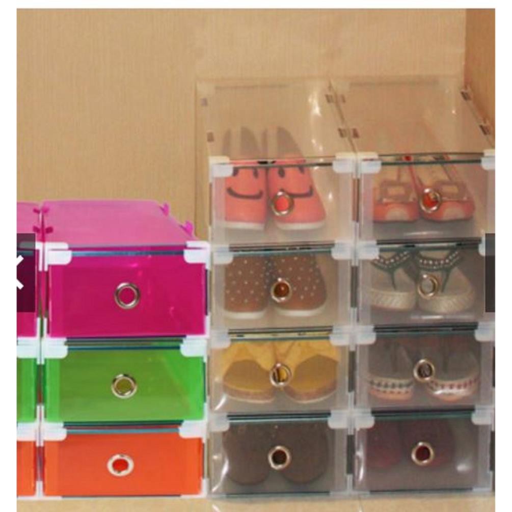 Hộp đựng giày trong suốt có ngăn kéo chắc chắn,