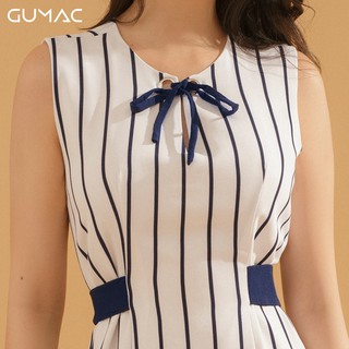 Đầm sọc suông buột dây DA746 GUMAC