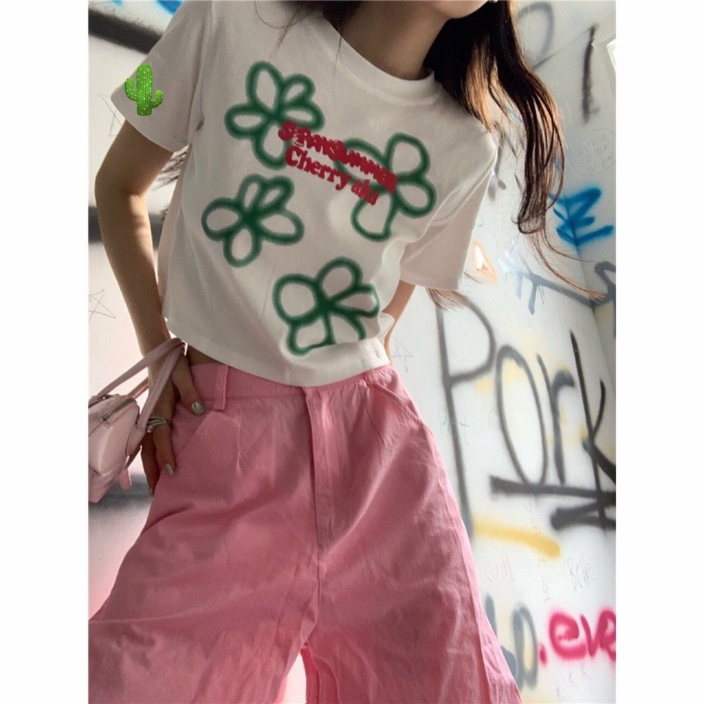 Áo thun gân HOA MẶT CƯỜI MAGB0705200