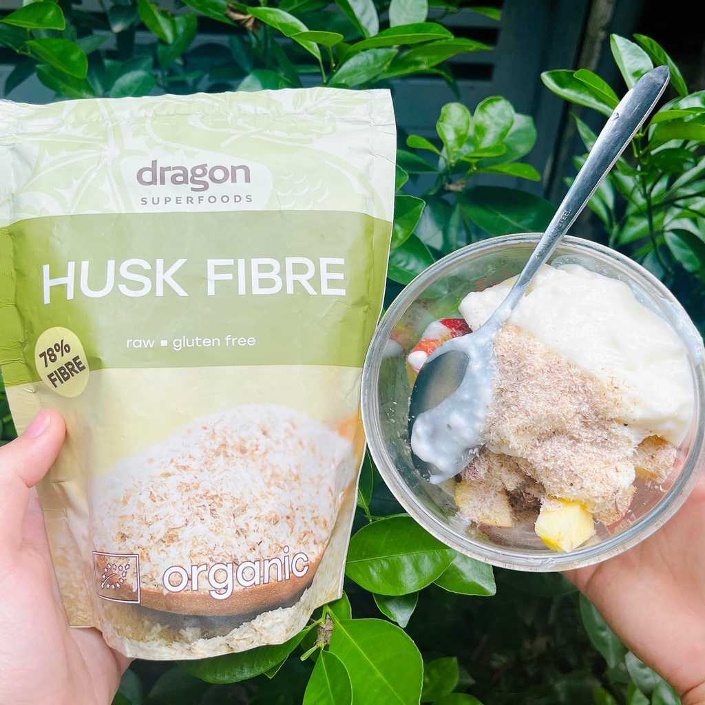 Vỏ hạt mã đề hữu cơ Dragon Superfoods 150gr - Khắc tinh táo bón, hỗ trợ tiêu hoá, thải độc ruột