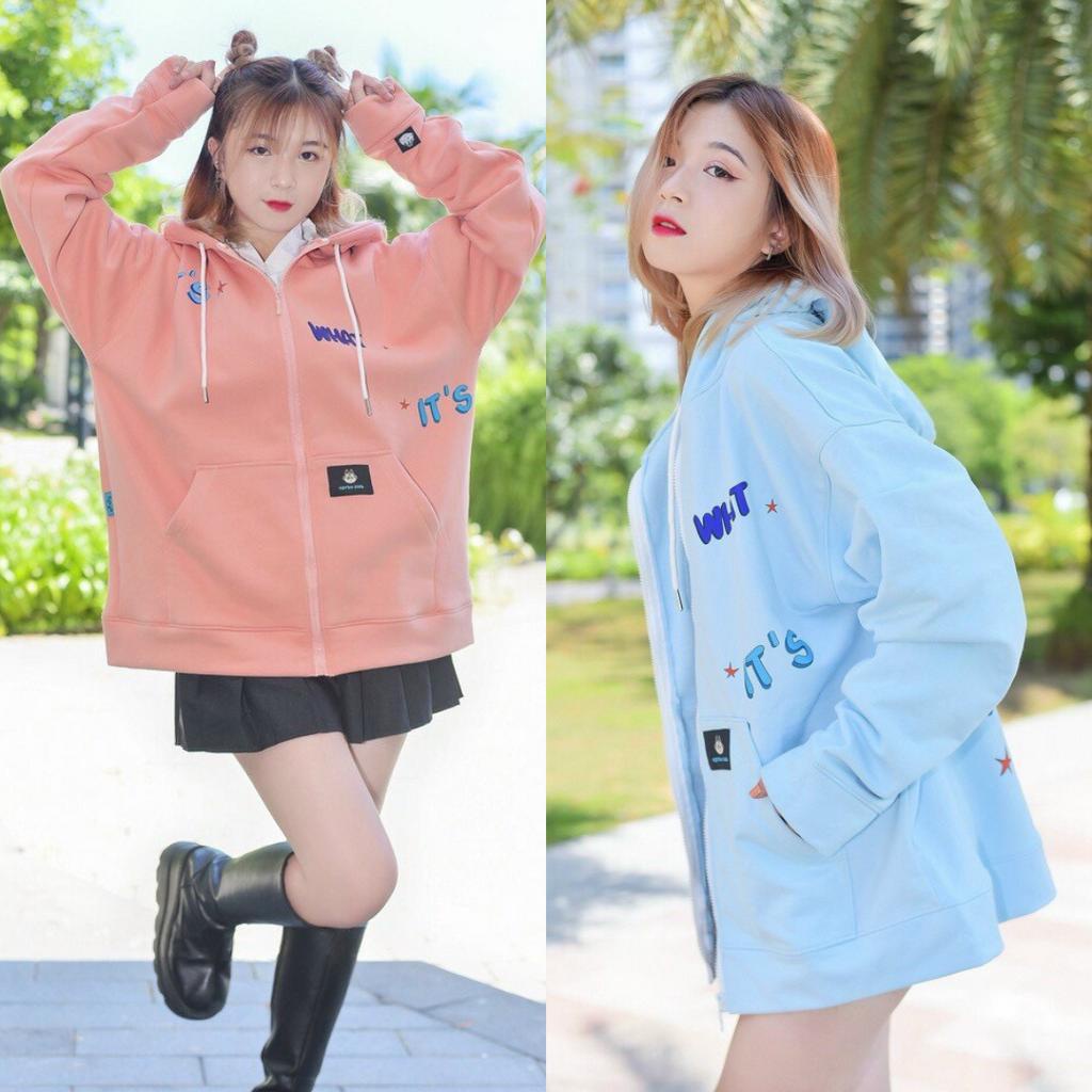 Áo khoác hoodie nỉ nam nữ form rộng thiết kế mới lạ độc đáo phong cách hàn tpc  của gkm_fashion