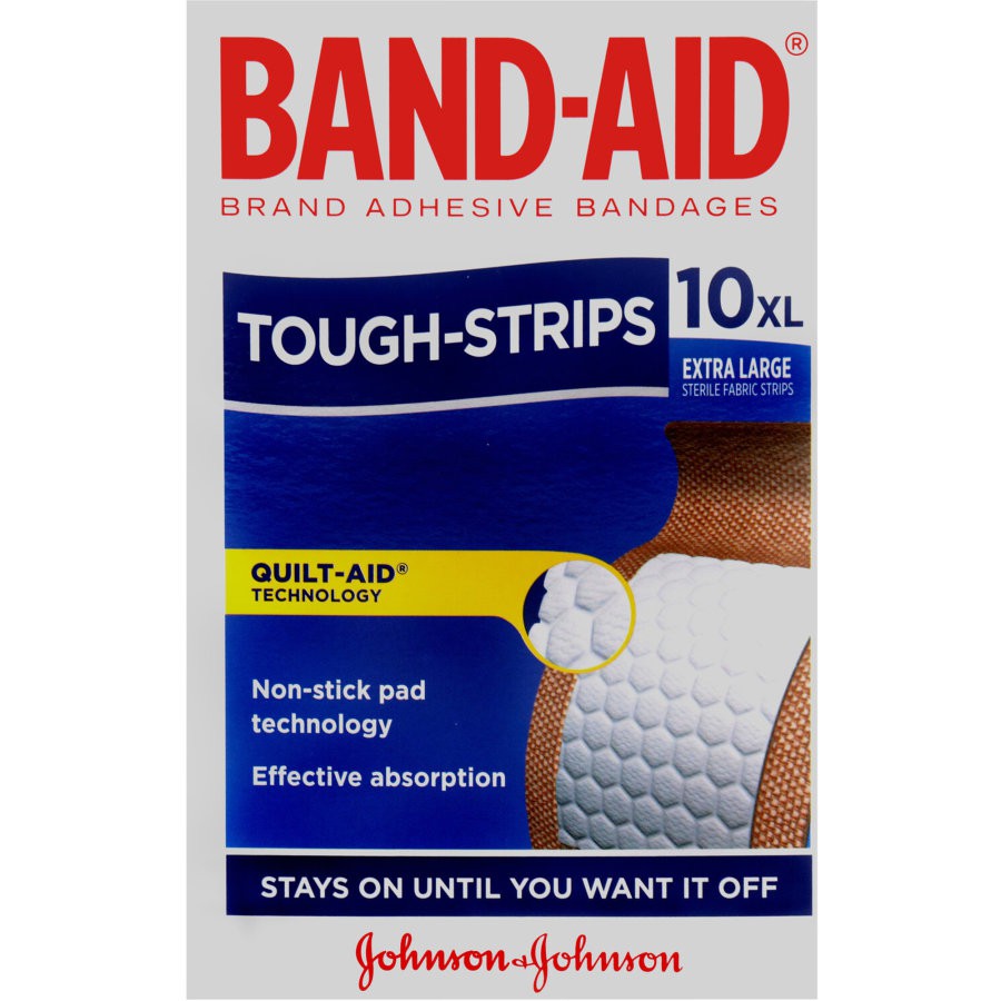 Băng cá nhân Band Aid Tough Strips- Loại bền lớn 10XL