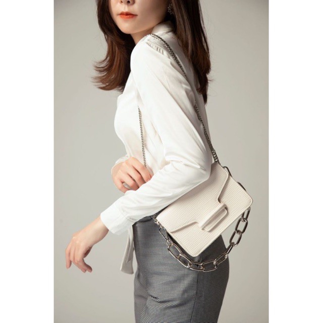 Túi Her.declub Striate Bag Cream White