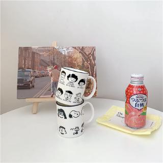 Cốc Sứ Uống Nước In Họa Tiết Hoạt Hình Dễ Thương