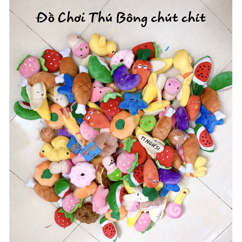Đồ chơi gấu bông thú bông chút chít cho Chó Mèo