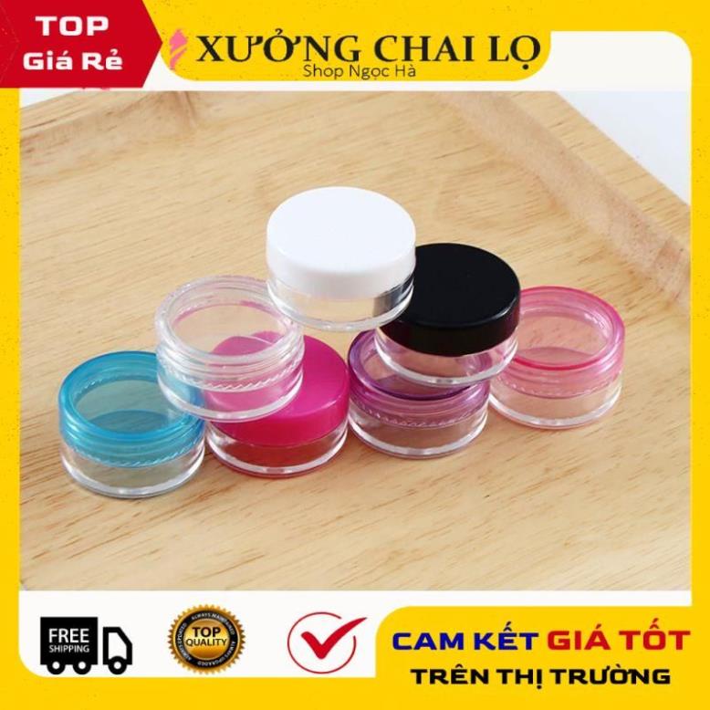 [GIÁ TẬN GỐC] [Combo 5sp] Hủ Đựng Kem ❤ Hủ nhựa chiết mỹ phẩm 3g vuông, tròn đựng kem face, phụ kiện du lịch