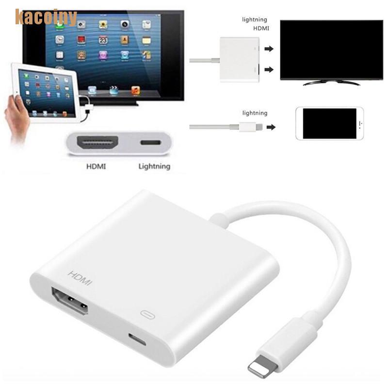 [KACY] Lightning Digital AV Adapter 8Pin Lightning to HDMI Cable for iPhone 8 7 X iPad BNKJ