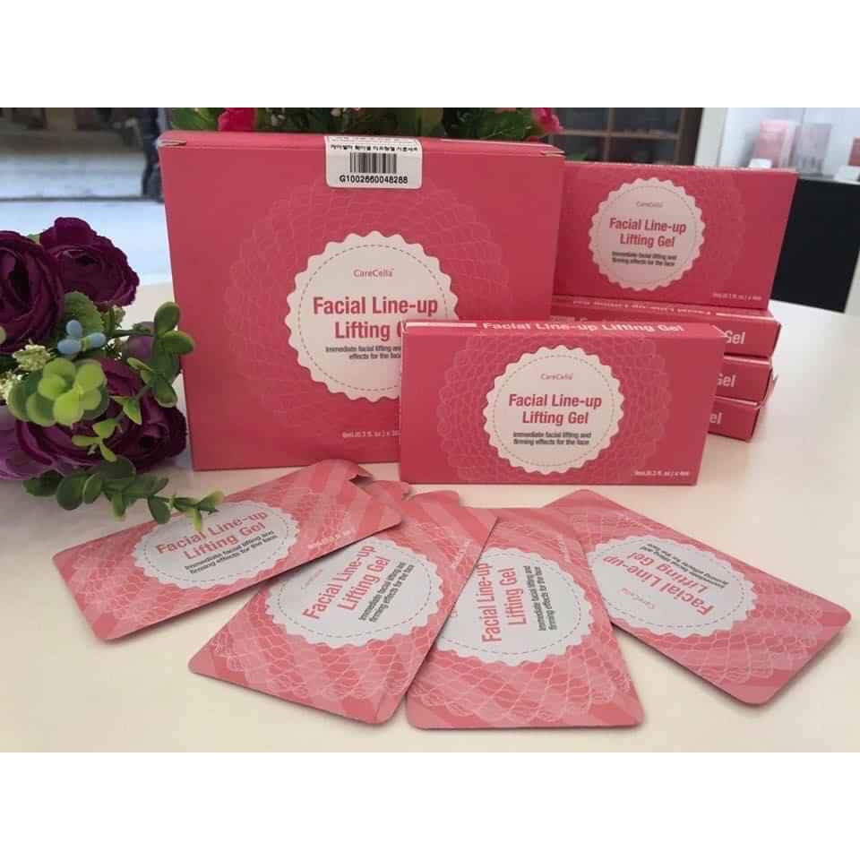 Gel Nâng Cơ Xóa Nhăn CareCella Facial line up lifting gel 1 hộp/4 gói x