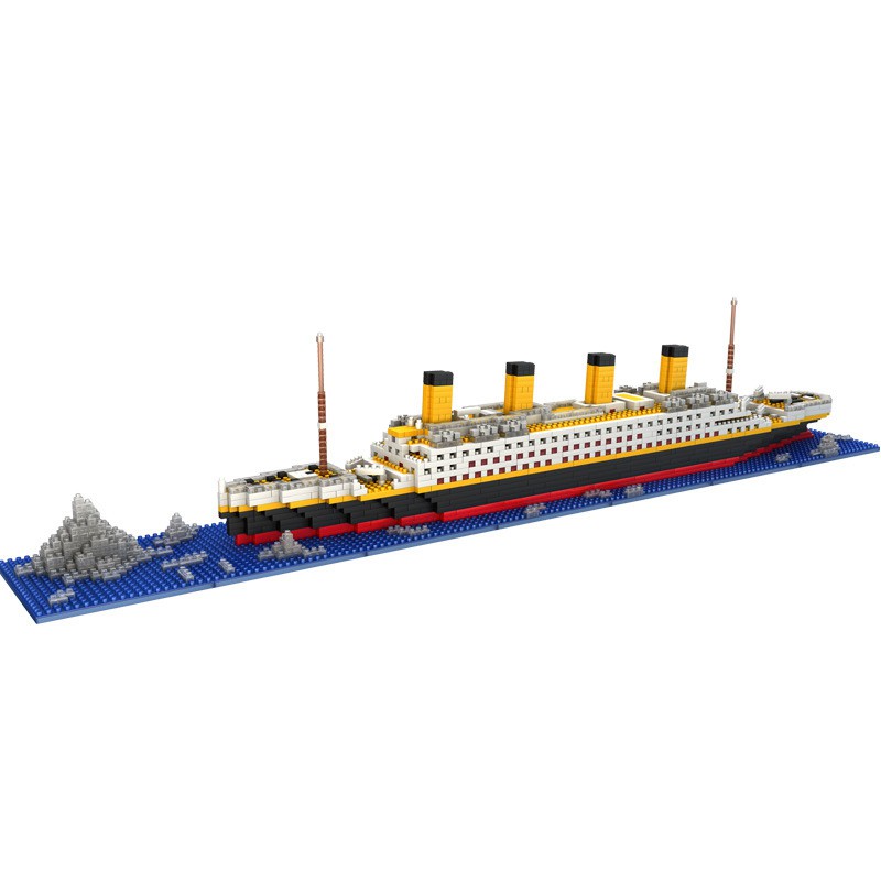 Bộ mô hình đồ chơi tàu Titanic 1860 mảnh thu nhỏ thích hợp làm quà tặng cho trẻ em
