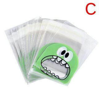 10 túi đựng vòng có keo dán miệng ( in 1 mặt màu xanh )