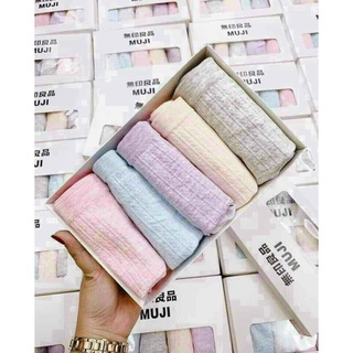 Quần lót nữ muji xuất nhật, quần lót cotton thâmd hút co giãn 4 chiều loại 1