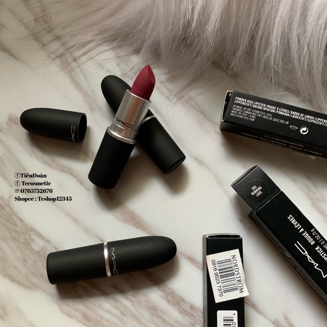 Son MAC Burning Love Màu 305 Tím Mận