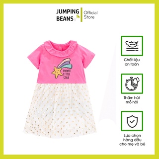Váy Little Maven thun hồng sao chân ren trắng cho bé gái 2-7 tuổi (LMQW242) - JUMPING BEANS Official Store