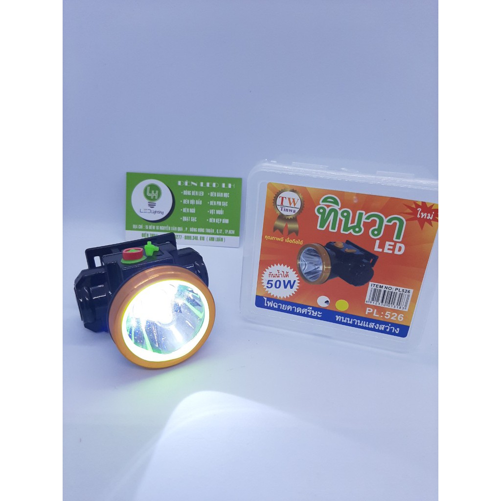 Đèn đội đầu pin sạc dung lượng cao  tw 525-526 - 468 siêu sáng 50W - chiếu xa – hàng thái