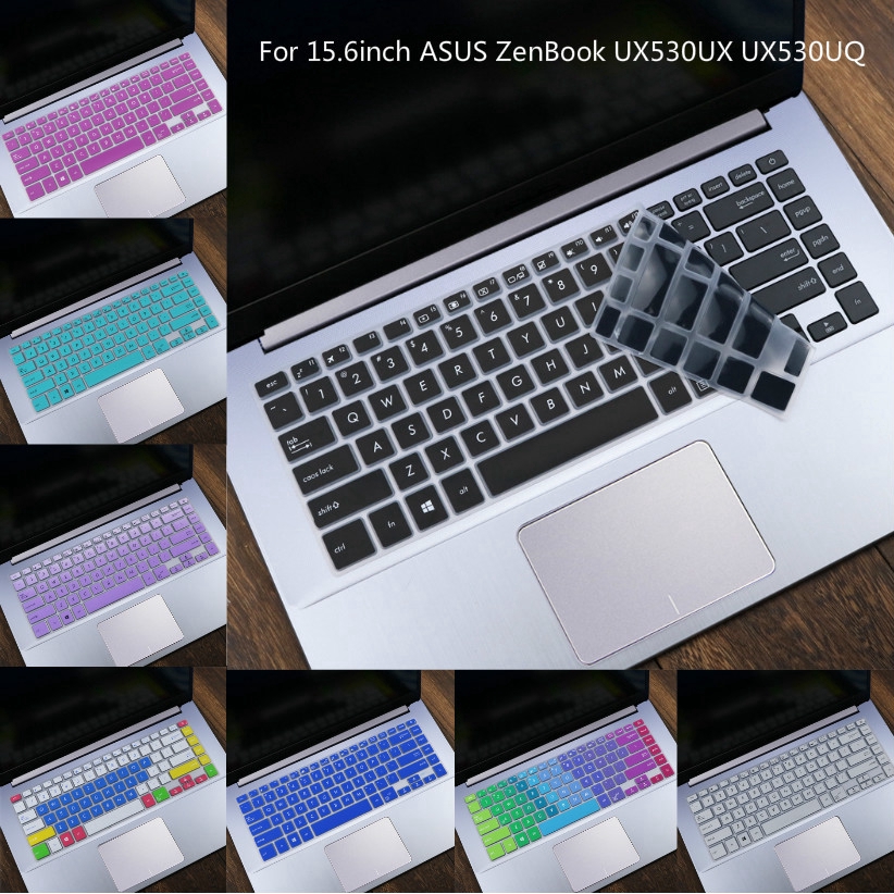 Miếng Dán Bàn Phím Silicon Mềm Siêu Mỏng Cho Asus Zenbook Ux530Ux Ux530Uq 15.6inch