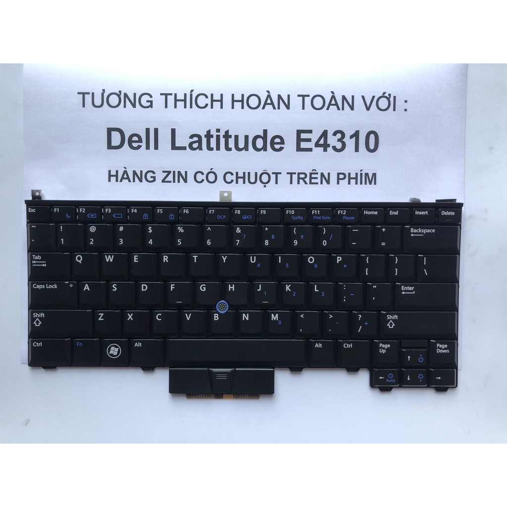 [Mã 55ELSALE1 giảm 7% đơn 300K] Bàn Phím Laptop Dell Latitude E4310 Hàng Zin Có Chuột Trên Phím Toàn Quốc