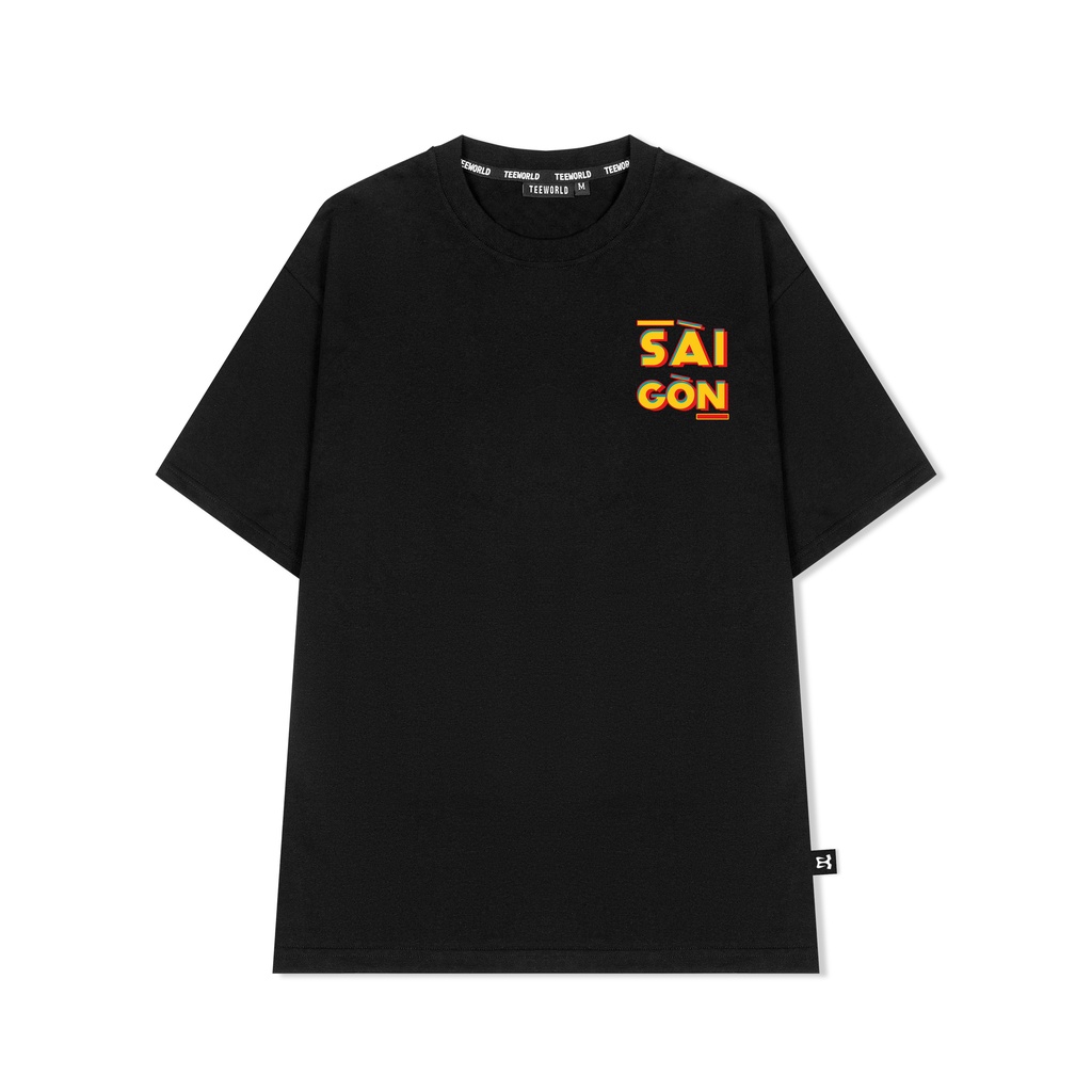 Áo thun Local Brand Teeworld Saigon Retro Nam Nữ Trắng Đen Form Rộng Unisex