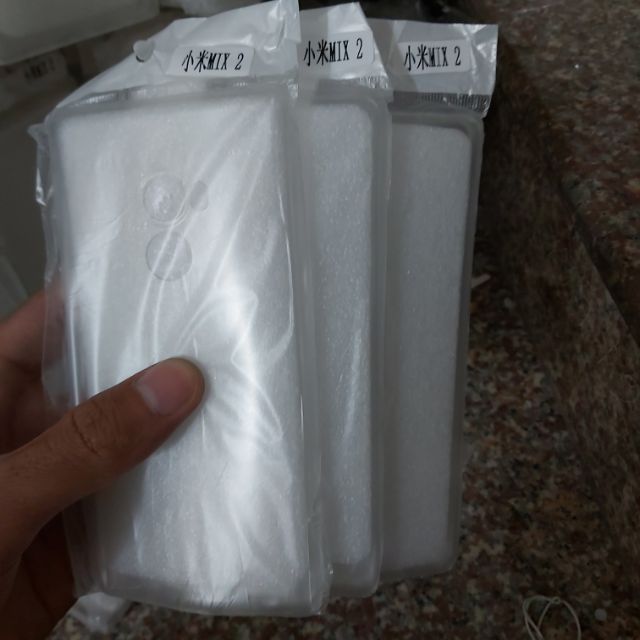Bộ 3 chiếc ốp lưng cho xiaomi mi mix 2 silicon trong suốt siêu mỏng(loại tốt)