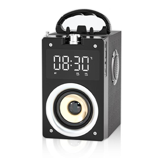 Loa Nghe Nhạc Bluetooth MC H1 Đa Năng Hiển Thị Giờ Kiêm Đài Radio FM Thiết Kế Hiện Đại Âm Thanh Vòm 3D