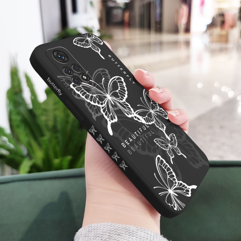 Ốp Điện Thoại Họa Tiết Cánh Bướm Sáng Tạo Cho Xiaomi Redmi Note 11 11S Pro Plus + 11T 4G 5G
