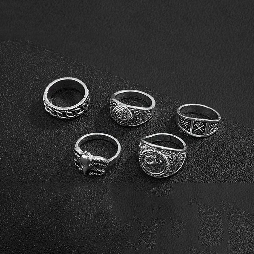 Bộ 2 Nhẫn Phong Cách Hip hop Cho Nam Và Nữ