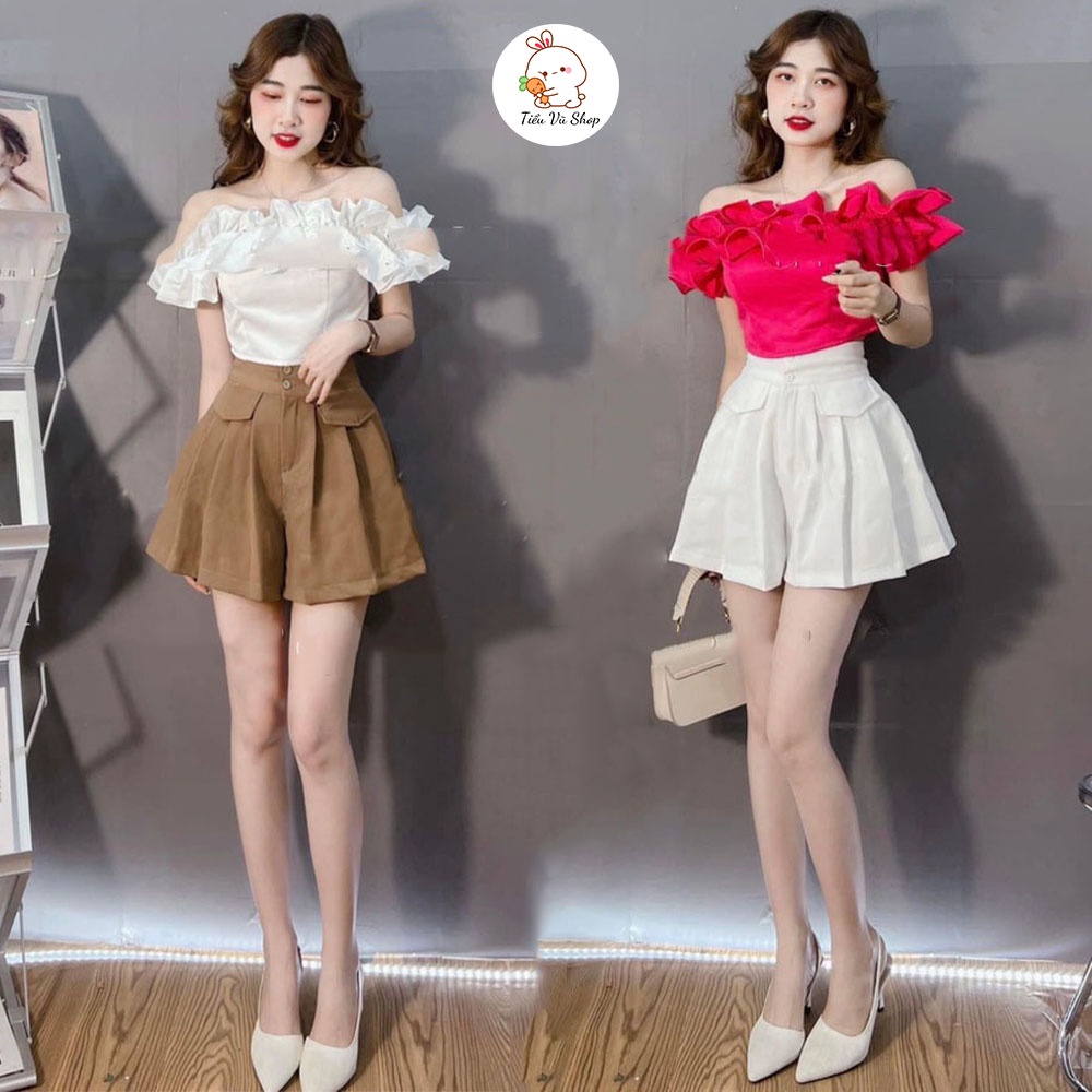Quần Kaki Dáng Xòe Xếp Ly Siêu Xinh m159