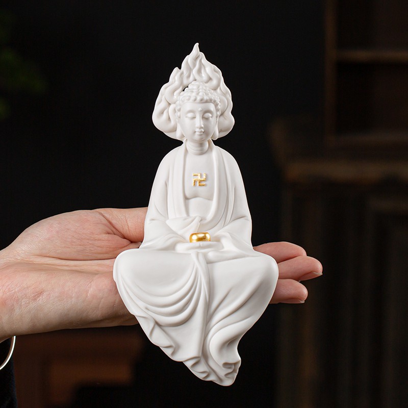 Tượng Phật Bằng Gốm Sứ Dùng Trang Trí Phòng Ngủ | BigBuy360 - bigbuy360.vn