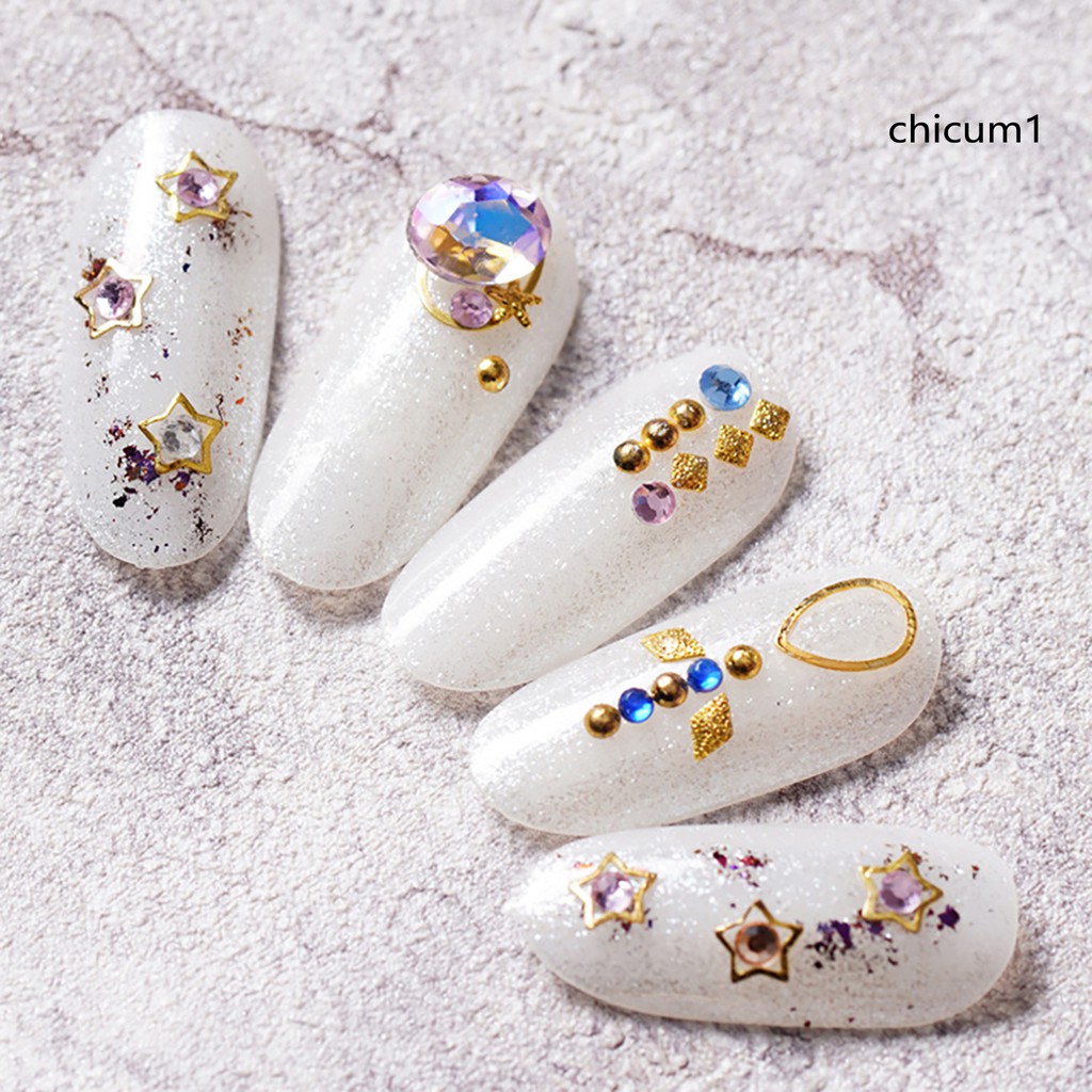 [Hàng mới về] Đinh tán trang trí móng tay nghệ thuật với nhiều kiểu bắt mắt tùy chọn