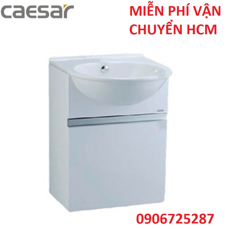 Bộ Tủ Lavabo Caesar Treo Tường LF5302/EH050V Màu Trắng