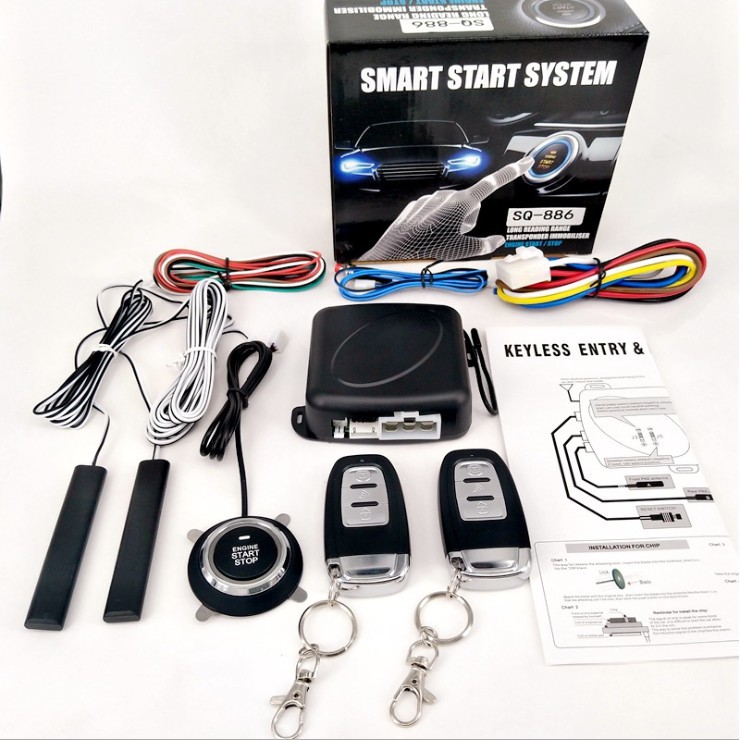 EuroQuality Hệ thống khởi động ô tô xe hơi từ xa Start/Stop Engine 12v Smart886 