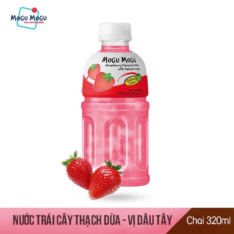 Nước Uống Mogu Mogu 8 Vị (Thùng 24 Chai X 320ml)