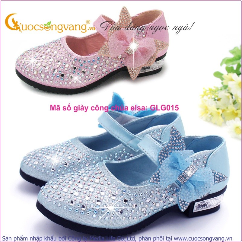 Váy đầm bé gái váy đầm elsa đính đá GLV045 Cuocsongvang