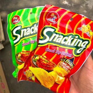 Gói Snack Khoai Tây Chiên Phồng Snacking Ăn Cùng Pon Pon