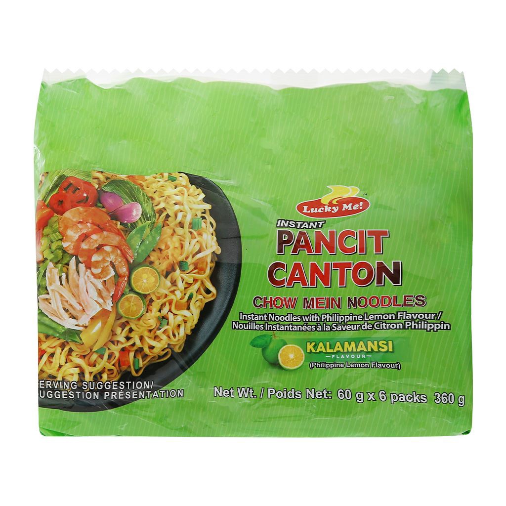 [ Thái Lan ] Lốc 6 gói mì xào Pancit Caton Lucky Me hương Kalamansi 60g/gói