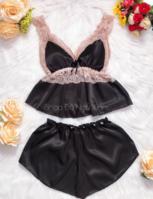 [Mã WACCB hoàn 15% xu đơn 50k] Đồ ngủ lụa cao cấp ren nude có mút | BigBuy360 - bigbuy360.vn