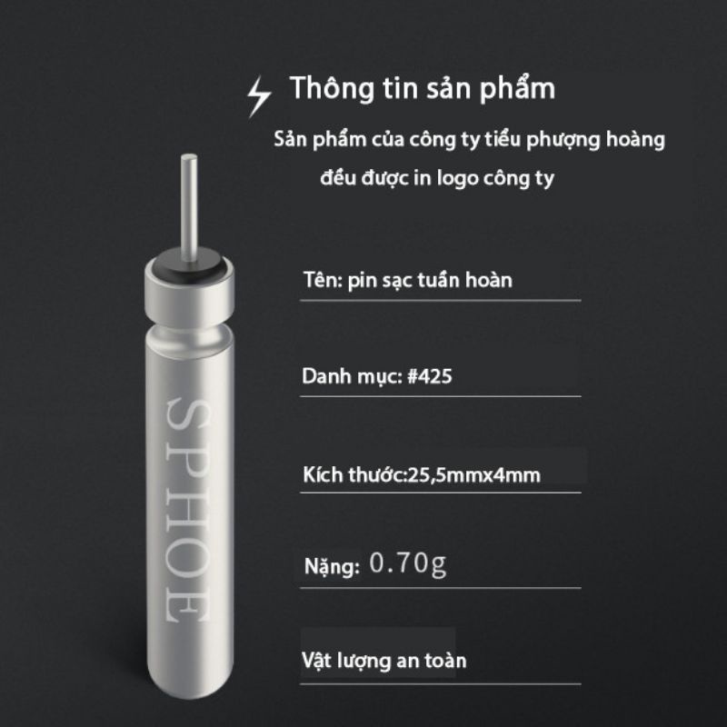 Sạc pin phao câu đài tiểu phượng hoàng